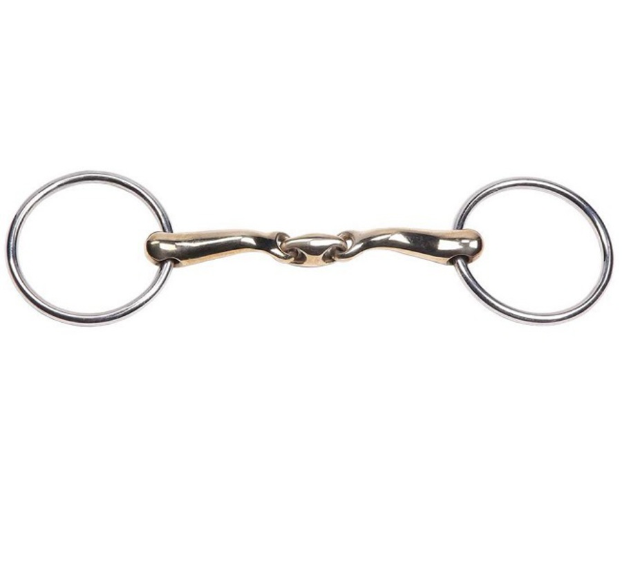 Zilco Curved Gold Training Snaffle image 0
